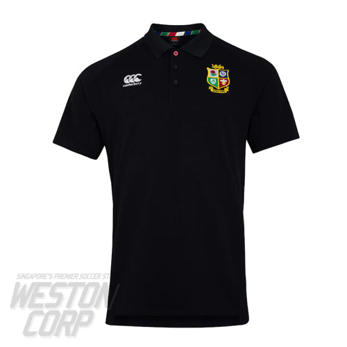 British Irish Lions 2021 Men's Pique Polo (Black)