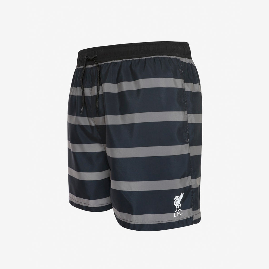 LFC Mens Black Stripe Swim Shorts