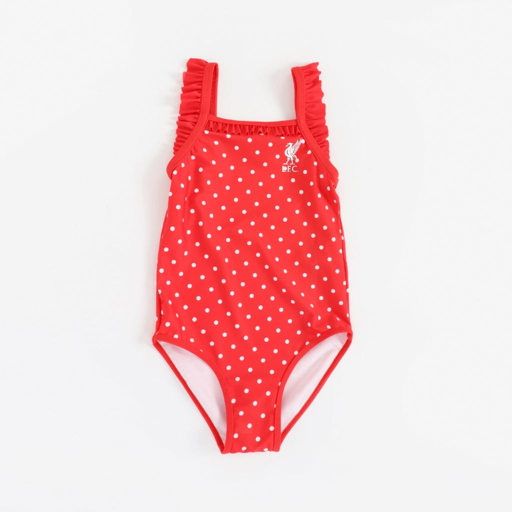 LFC Junior Red Polka Dot Swimming Costume