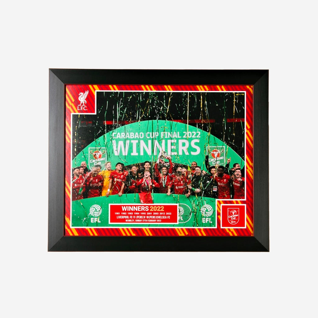 LFC Carabao Cup Winner Cup Lift Framed Image