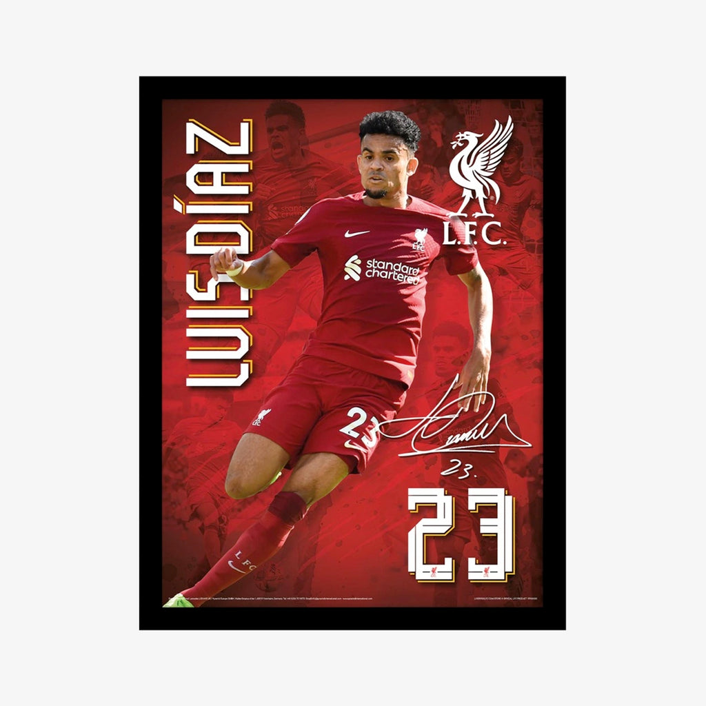 LFC Luiz Diaz 30X40 Framed Image 22-23