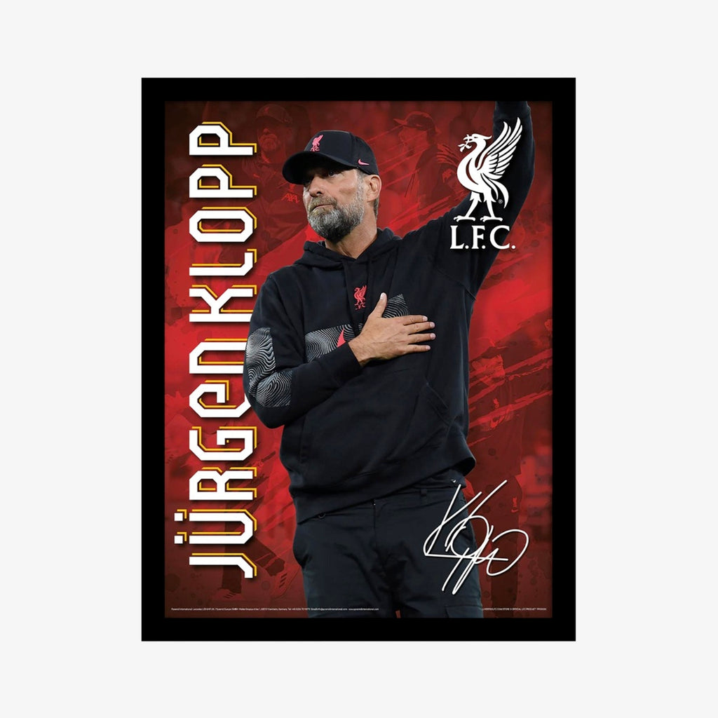 LFC Jurgen Klopp 30X40 Framed Image 22-23