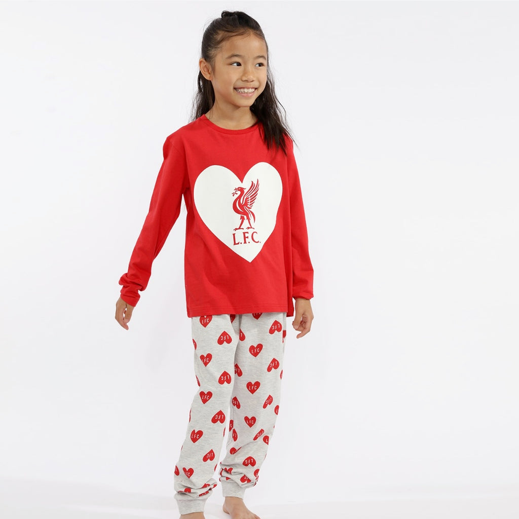 LFC Junior Heart Long PJ Set