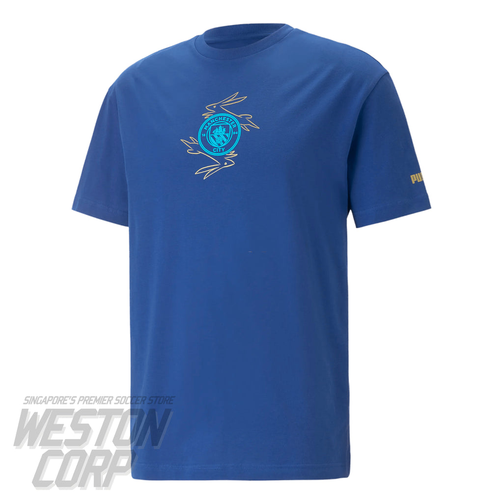 Manchester City Adult 2023 CNY Graphic Tee (Blazing Blue)