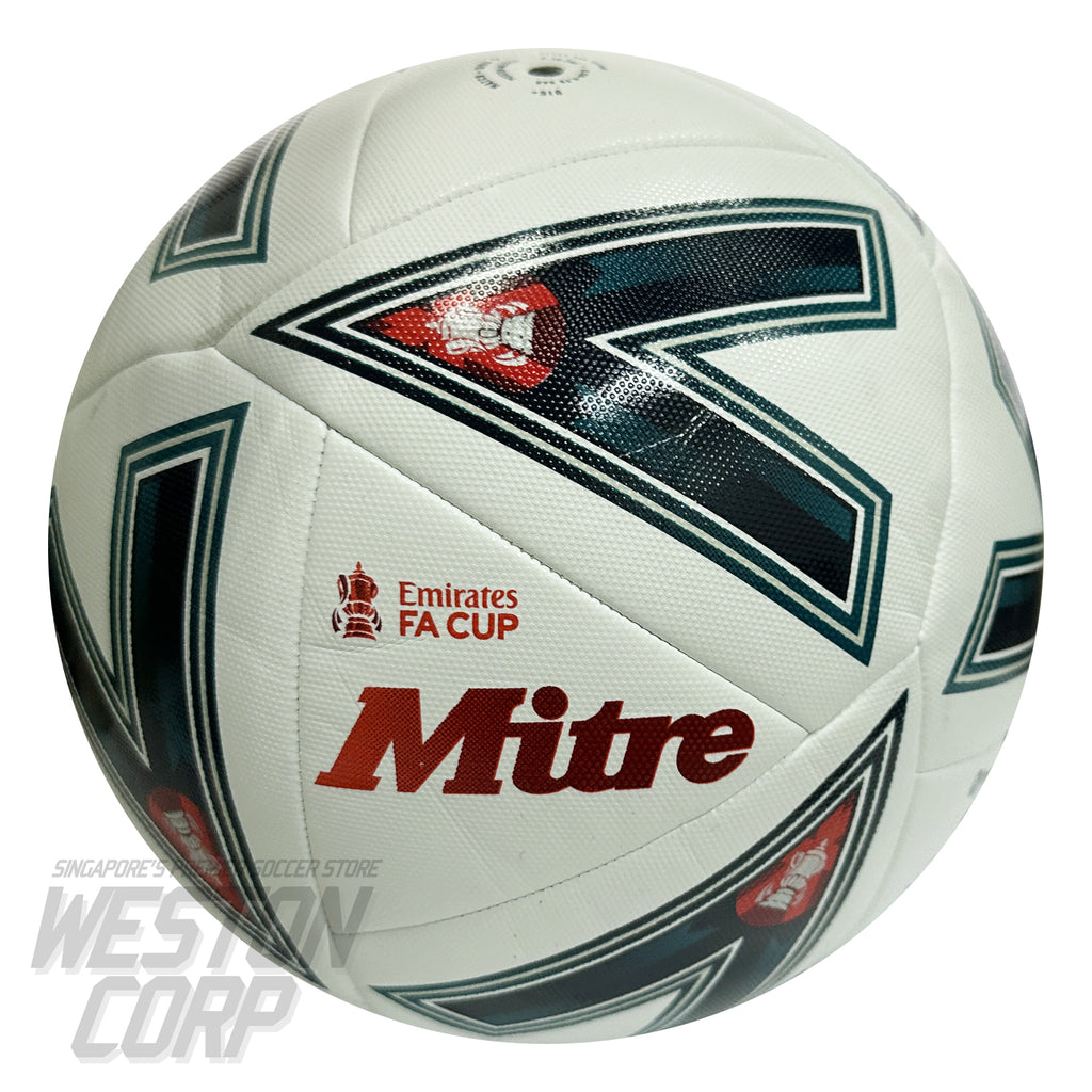 Mitre FA Cup Match 2022-23 Ball (White/Green/Red)