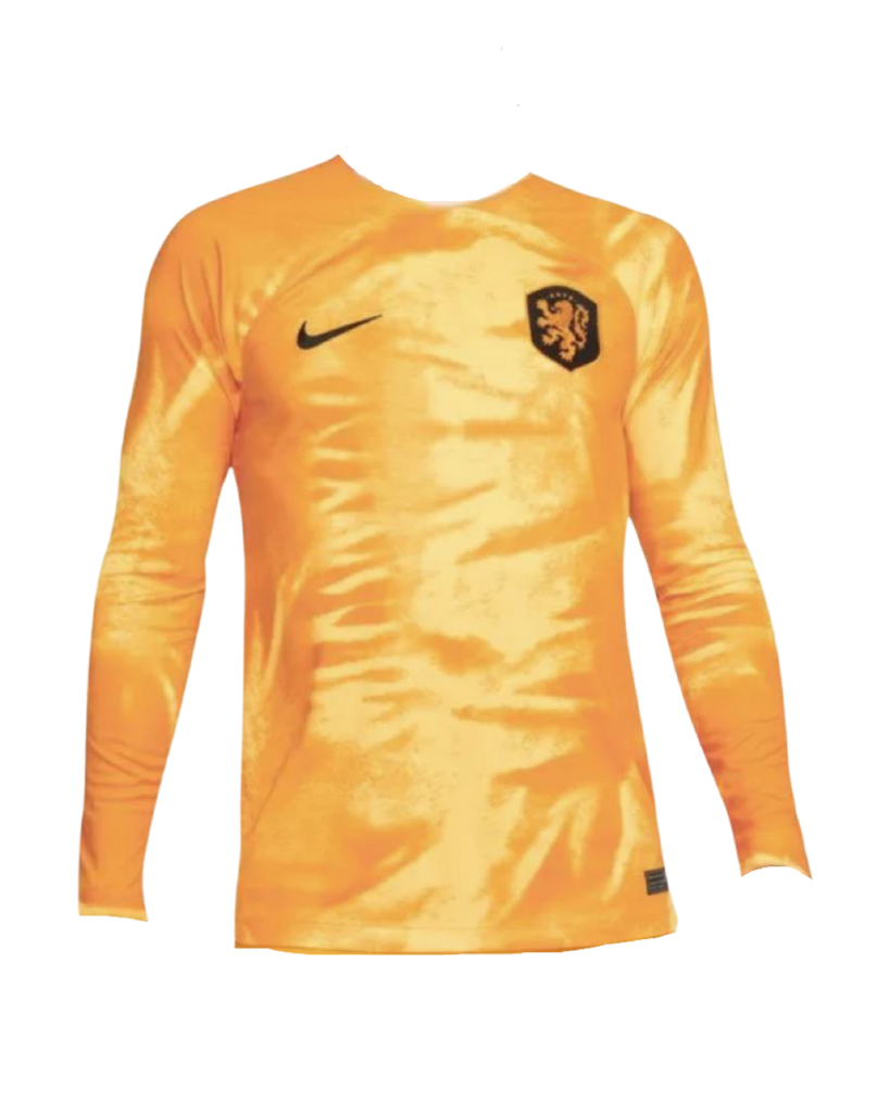 Netherlands Adult 2022 Stadium Home Long Sleeve Jersey