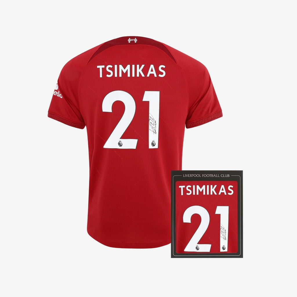 LFC Signed 22/23 Tsimikas Boxed Shirt