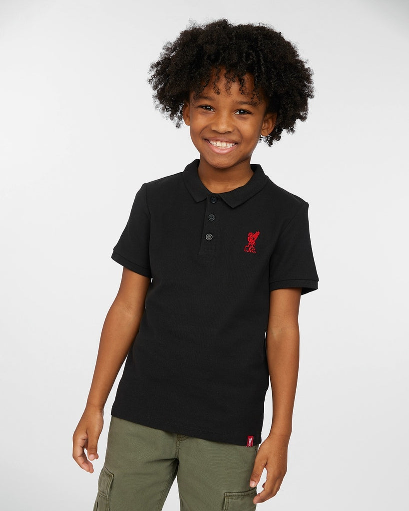 LFC Junior Short Sleeve Polo Black