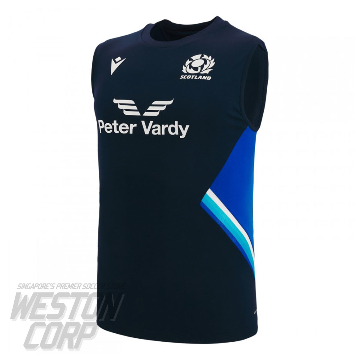 Scotland Rugby 2022-23 Sleeveless Training Jersey (Navy) – Weston ...
