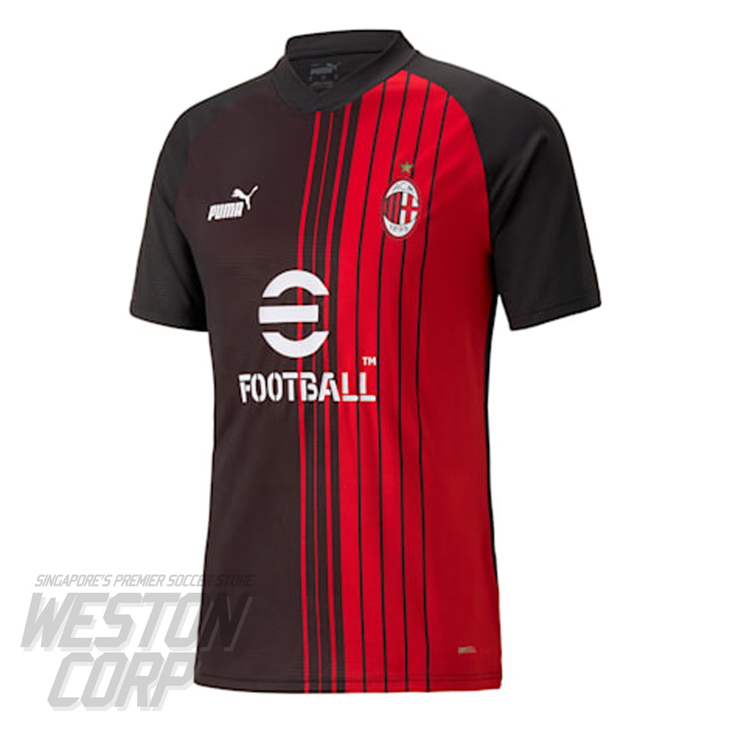 AC Milan Adult 2022-23 Pre-Match Jersey (Black/Tango Red)