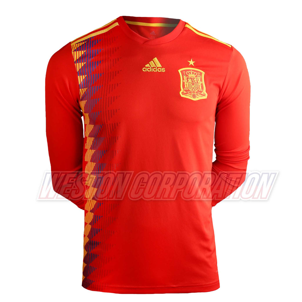 Spain Adult World Cup 2018 SS Home Shirt L-S